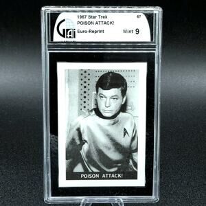 1967 Leaf Star Trek TOS Rare #67 Poison Attack! Graded 9.0 Mint